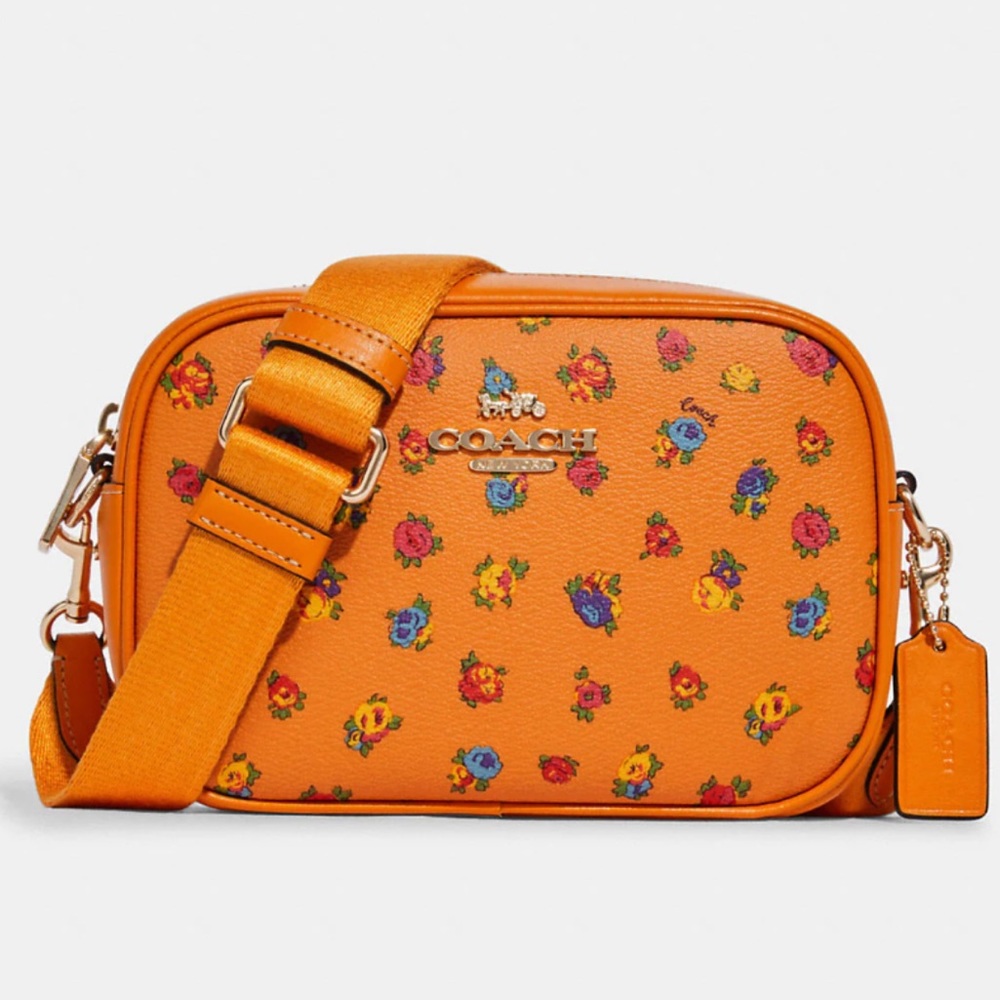 COACH Mini Jamie Camera Bag With Mini Vintage Rose Print
Im/Light Orange NWT - Picture 1 of 16